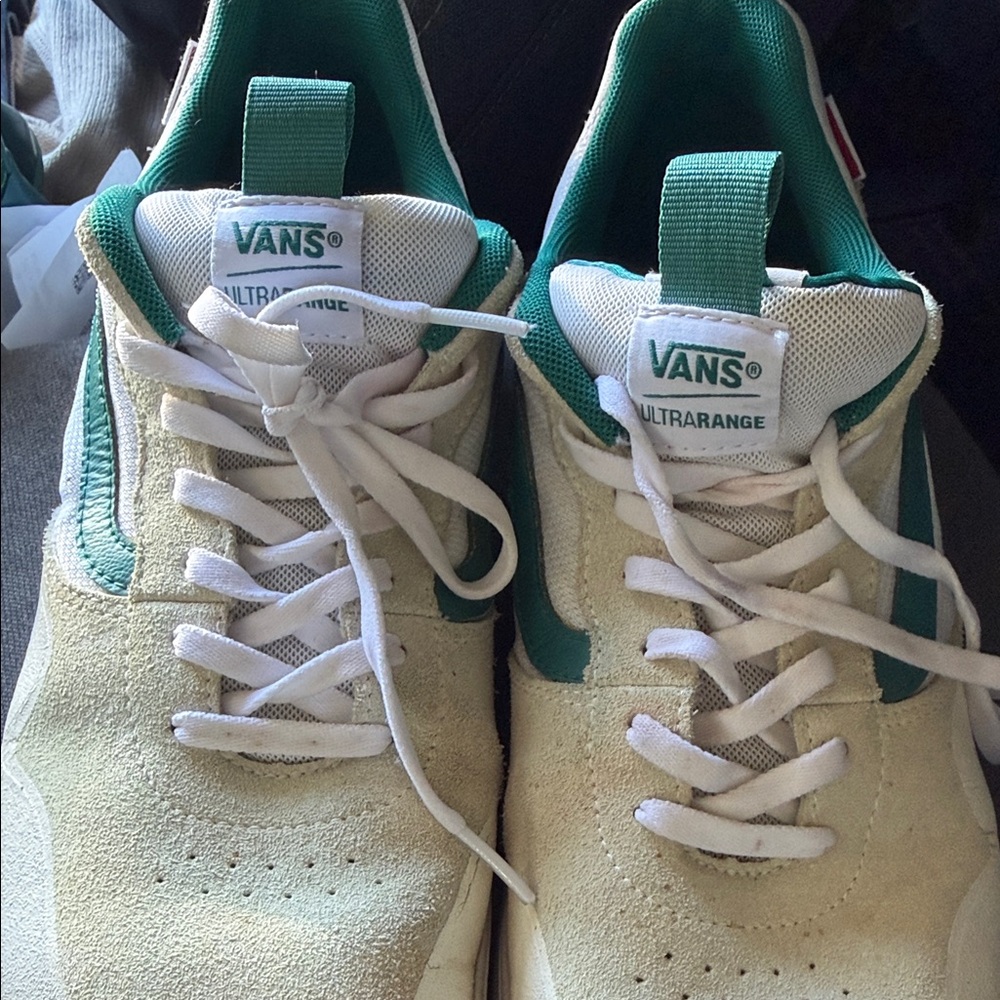 Vans Ultrarange Men’s Cream & Teal Low-Top Sneakers